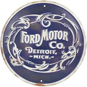 Ford Motor Co Retro 12" SR60120 Round Sign