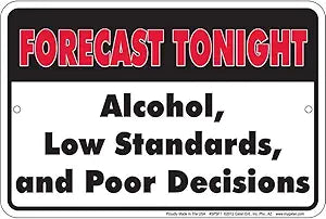 Tonights Forecast Small Parking Signs SPSFT
