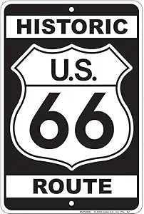 66 Historic White Small Parking Signs SPSR66
