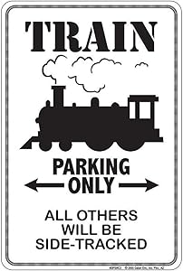 Train Small Parking Signs SPSRC2