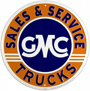 GMC Sales & Service 12" SRAGS Round Sign