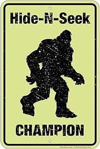 Sasquatch Hide N Seek Small Parking Signs SPSSQC