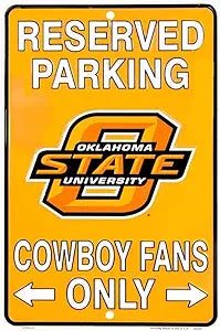 OK State Cowboy Fans Small Parking Signs SPSCOS