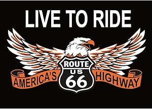 66 Live to Ride Eagle Magnet