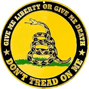 Don't Tread on Me 12" SR60135 Round Sign