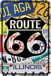 66 Plates & Shield Small Parking Signs S4CR67