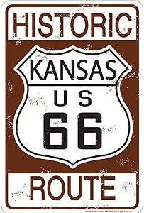 66 Historic Kansas Small Parking Signs SPSR6HK