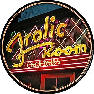 Frolic Room Cocktails 12" S4R5131 Round Sign