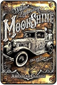 Moonshine Truck Small Parking Signs S4S2116