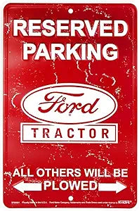Ford Tractor Parking Small Parking Signs SPS80081