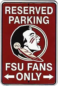Florida State Fans Small Parking Signs SPSCFLS