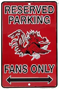 SC Univ. Gamecock Fans Small Parking Signs SPSCSC