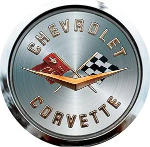 Chevy Corvette gas cap 12" S4RGM14 Round Sign