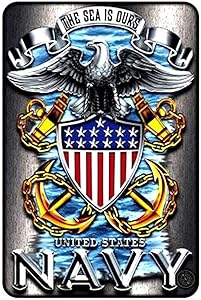 Navy - The Sea is Ours Small Parking Signs S4S2107