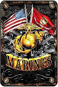 Marines Flags Small Parking Signs S4S2118