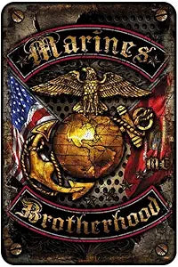 Marines Brotherhood Small Parking Signs S4S2120