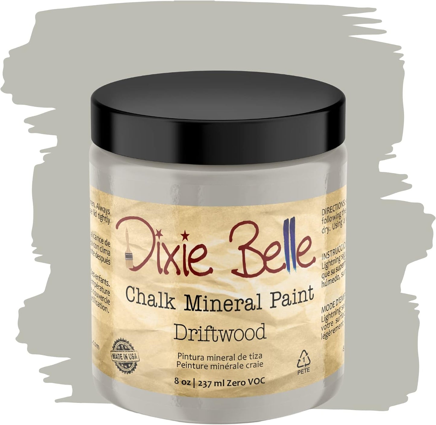 Dixie Belle Paint Company Chalk Finish Furniture Paint (Driftwood) (8oz)