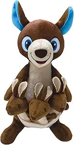 Kangaroo Dog Toy for Medium to Large Dogs Squeaky Toy with Reinforced Stitching, Safe and Durable Polyester Material, Ideal for Chewing, Tugging, and Interactive Play