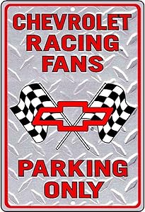 Chevy Racing Small Parking Signs SPSAC