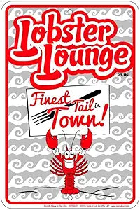 Lobster Lounge Small Parking Signs SPSSU21