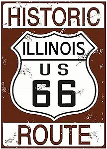 66 Historic IL Sepia Magnet