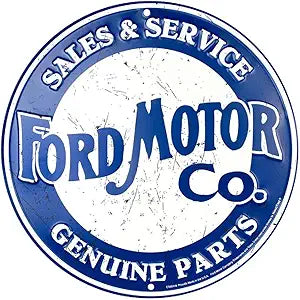 Ford Motor Co. Weathered 12" SR60128 Round Sign