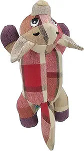 10" Wolf Squeaky Dog Toy for Medium-Large Dogs Polyester with Reinforced Stitching - Durable and Interactive