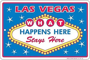 Las Vegas What Happens Small Parking Signs SPSLV