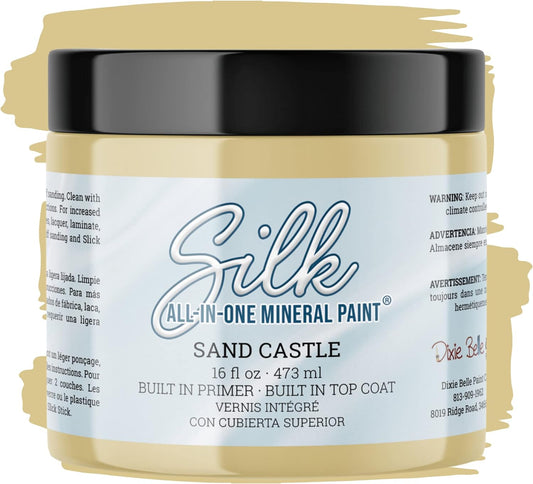 Dixie Belle Paint Company Silk All In One Mineral Paint - Sand Castle 16 oz.