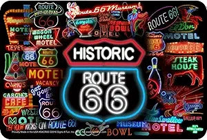 66 Neon Signs Collage Small Parking Signs S4CR66A