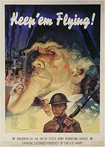 Army Keep em Flying Collage Magnet