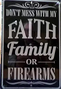 Don't Mess w/ My Family Small Parking Signs SPS80091